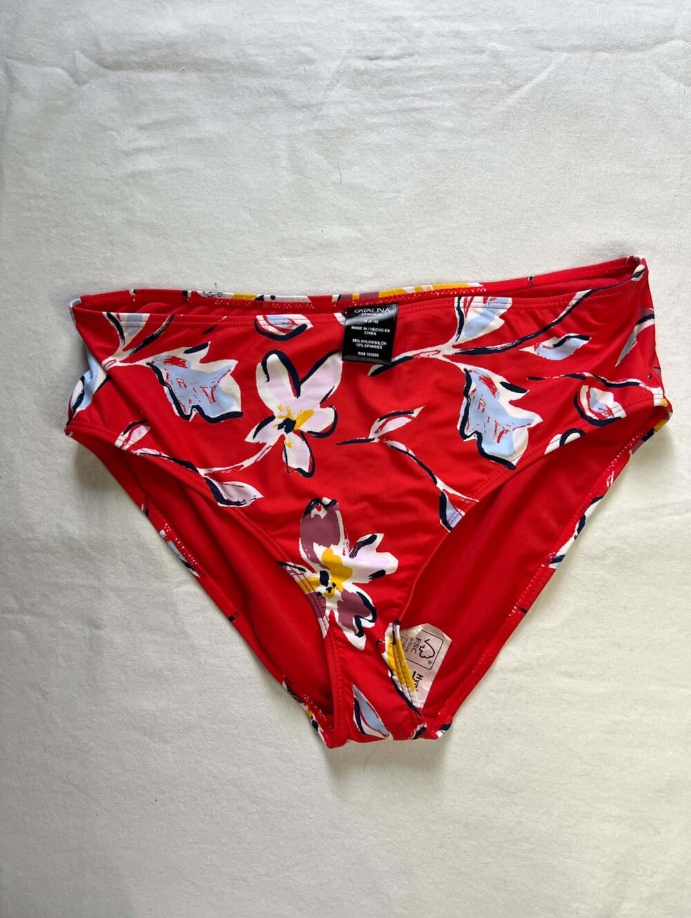 Red Floral Bikini Bottoms